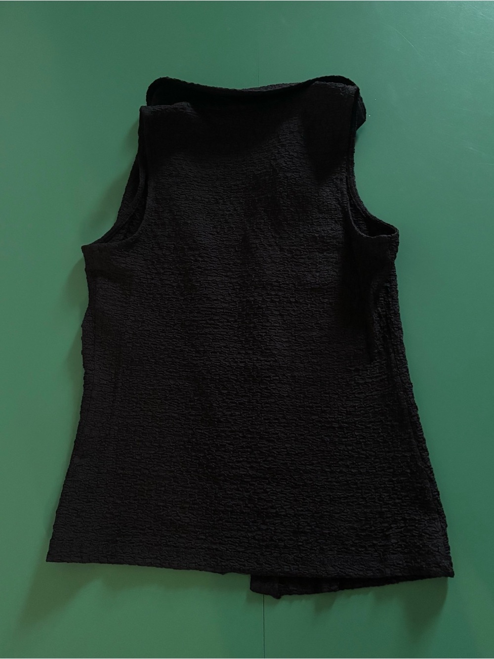 Truth By Republic XS Wide-Leg Cropped Pants and Sleeveless Button Tank Set Black - Picture 4 of 6